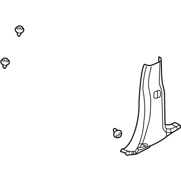 Buick 10435346 Lower Center Pillar Trim