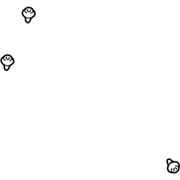 Buick 11588650 Lower Center Pillar Trim Clip