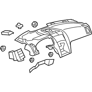 GM 20980422 Upper Dash Panel