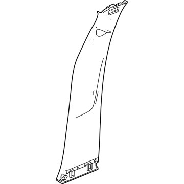 GM 42837531 Center Pillar Trim, Jet Black, Driver Side GM 42837531 Center Pillar Trim, Jet Black, Driver Side