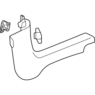 GM 42755631 Front Sill Plate, Jet Black, Driver Side