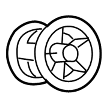 GM 42347866 Air Outlet, Silver