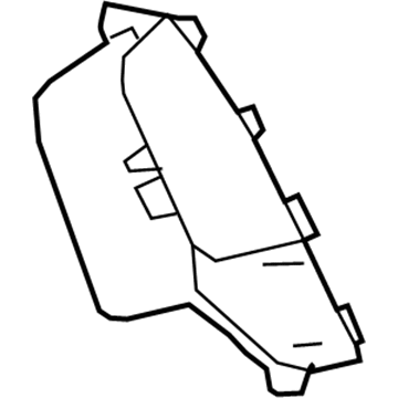 GM 42526572 Compartment Box, Black, Center Passenger Side