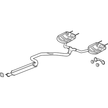 2017 Cadillac XTS Muffler - 84289388