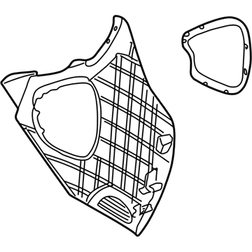 GM 25960487 Side Cover, Gray, Passenger Side GM 25960487 Side Cover, Gray, Passenger Side