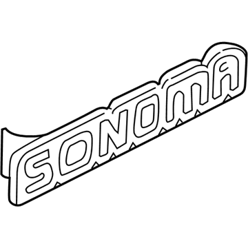 GMC 15700059 Nameplate