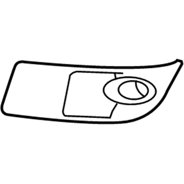GM 15947965 Fog Lamp Bezel, Front Driver Side