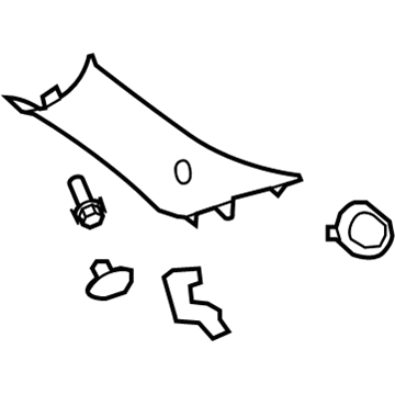 Cadillac 20986758 Windshield Pillar Trim