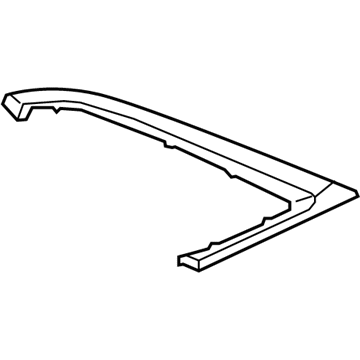 GM 84124308 Reveal Molding, Black, Passenger Side GM 84124308 Reveal Molding, Black, Passenger Side