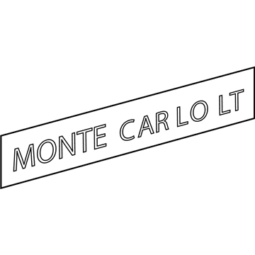 2007 Chevy Monte Carlo Emblem - 15885699