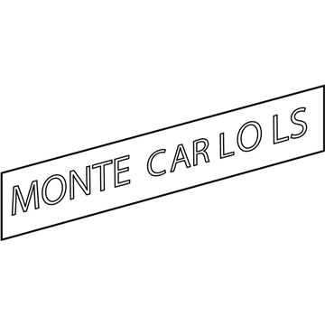 2007 Chevy Monte Carlo Emblem - 15885698