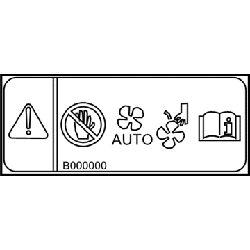 Chevy 94568902 Fan Label