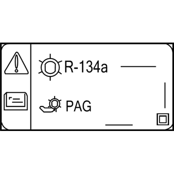 GM 84167905 A/C Label