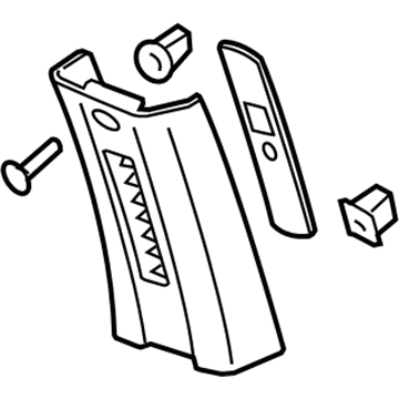 GM 15862396 Upper Center Pillar Trim, Driver Side GM 15862396 Upper Center Pillar Trim, Driver Side