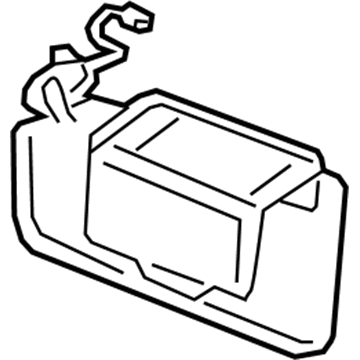 GM 42756563 Sunvisor, Ash Gray, Passenger Side GM 42756563 Sunvisor, Ash Gray, Passenger Side