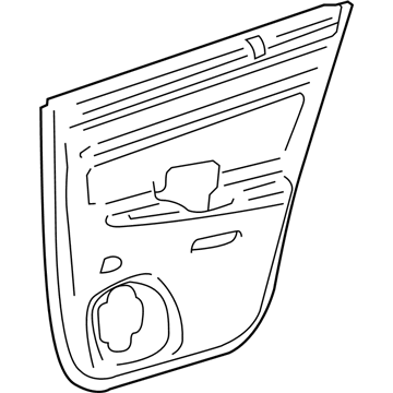 GM 12374969 Door Trim Panel, Rear Passenger Side GM 12374969 Door Trim Panel, Rear Passenger Side