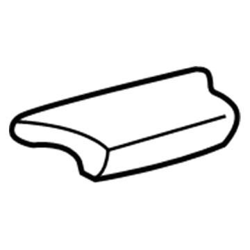 GM 88899066 Armrest, Gray, Rear Driver Side