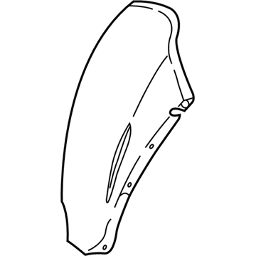 Saturn L300 Fender Splash Shield - 24411749