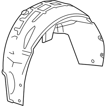 Cadillac 22883381 Wheelhouse Liner