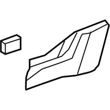 GMC 25895211 Rear Rocker Molding