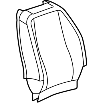 GM 23164841 Seat Back Cover, Titanium, Front