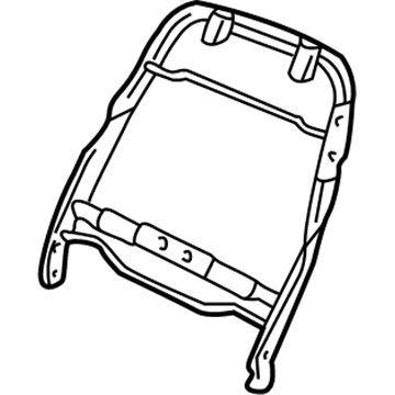 GM 16791956 Seat Back Frame, Passenger Side