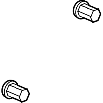 GM 9594683 Wheel Nut, Black; Gray GM 9594683 Wheel Nut, Black; Gray