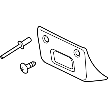 GM 22891635 License Bracket