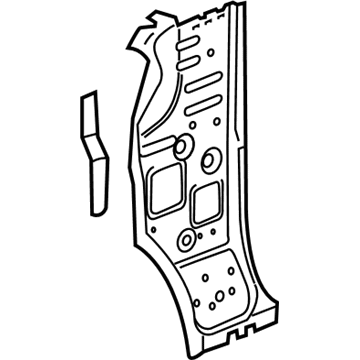 GM 23372533 Inner Hinge Pillar, Front Driver Side