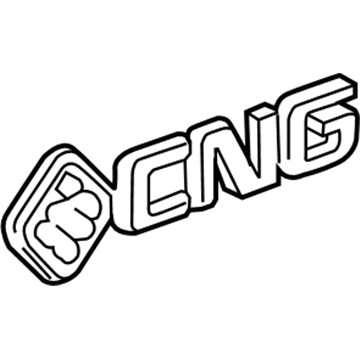 GM 22874406 Nameplate, Rear