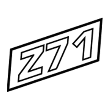 Chevy 10362940 Nameplate