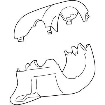 Chevy Malibu Steering Column Cover - 10379313