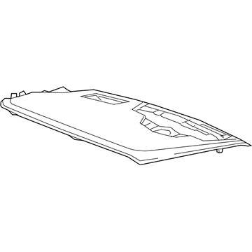 GM 84004346 Upper Trim Panel, Titanium, Driver Side GM 84004346 Upper Trim Panel, Titanium, Driver Side