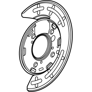 Chevy Silverado 3500 HD Brake Backing Plate - 84523901