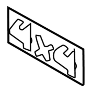 GM 15552356 Decal, Red, Outer GM 15552356 Decal, Red, Outer