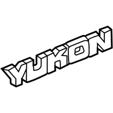 GM 15707461 Nameplate, Rear GM 15707461 Nameplate, Rear