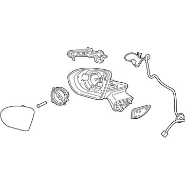 Chevy Cruze Side View Mirrors - 39125814