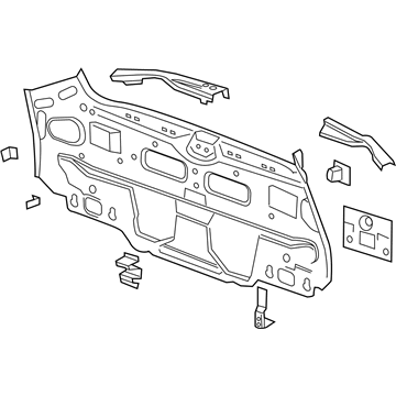 GM 23227108 Inner Panel, Rear GM 23227108 Inner Panel, Rear