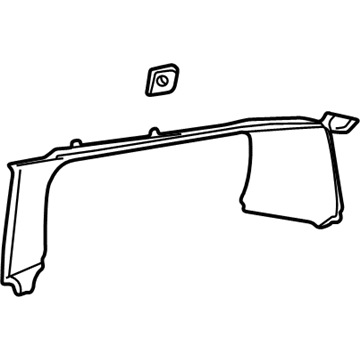 Saturn 22671130 Quarter Glass Trim