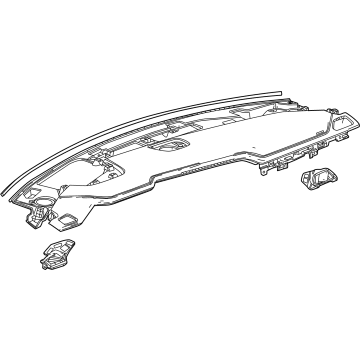 GM 85145410 Instrument Panel, Brownstone GM 85145410 Instrument Panel, Brownstone