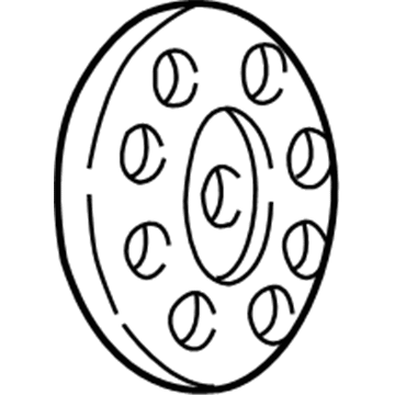 1990 GMC C2500 Wheel Cover - 15634852