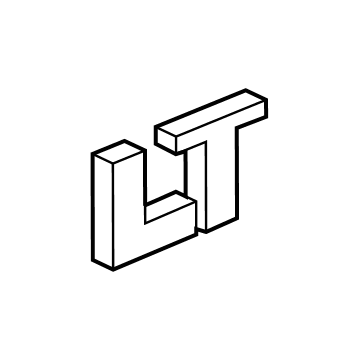 GM 42441810 Nameplate, Rear