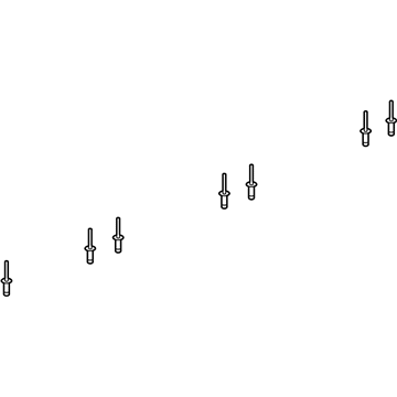 Cadillac 11561257 Rocker Molding Rivet