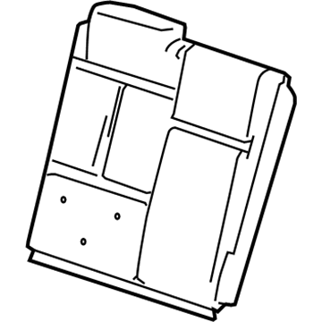 GM 19122848 Seat Back Cover, Rear Passenger Side
