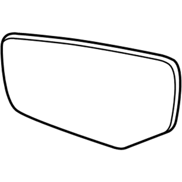 Cadillac 23177535 Mirror Glass