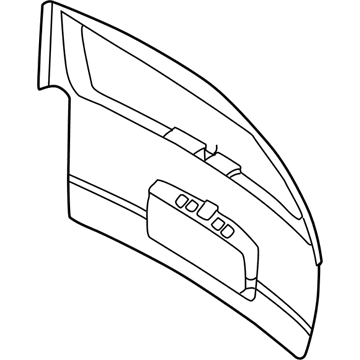 GM 12533569 Outer Panel, Rear 12533569 GM Outer Panel, Rear Illustration 1 of 1