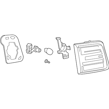 GMC Acadia Tail Light - 23267344