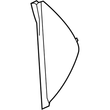 GM 42354779 Side Cover, Black, Driver Side