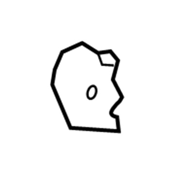 GM 84265298 Outer Finish Panel, Black, Rear Driver Side