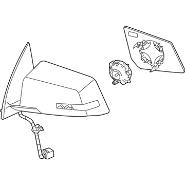 GMC 25896082 Mirror Assembly